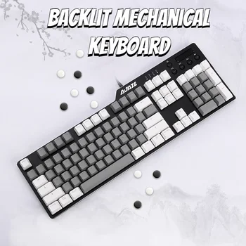Многофункциональная механическая клавиатура MiFuny Алюминиевая 104 клавишная проводная RGB Офисная игровая клавиатура на заказ для портативных ПК 0