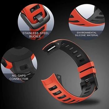 Силиконовый Ремешок Для Garmin Instinct/Киберспортивный/Тактический/Tide Solar Bands Сменный Смарт-Ремешок Для Часов Quick Fit Wristband Correa 5