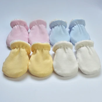 Толстые рукавицы с защитой от захвата для детей, мальчиков и девочек, новорожденных (в возрасте от 0 до 6 месяцев) 2