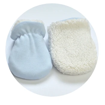 Толстые рукавицы с защитой от захвата для детей, мальчиков и девочек, новорожденных (в возрасте от 0 до 6 месяцев) 4