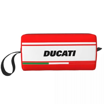 Милая Дорожная сумка для туалетных принадлежностей Ducati Италия, Женская Мотоциклетная Косметичка, Органайзер для макияжа, Набор для хранения косметики
