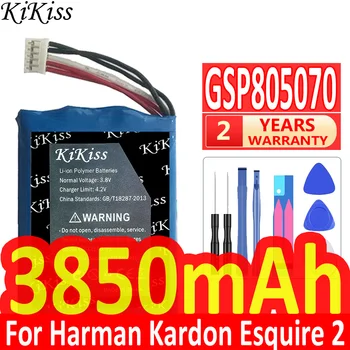 KiKiss 3850mAh GSP805070 Сменный Аккумулятор Для Harman Kardon Esquire 2 Esquire2 CP-HK03 Динамик Громкоговоритель с 5-проводным Разъемом