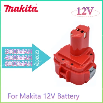 Makita 100% Оригинальный Аккумулятор для Электроинструмента 12V 3000mAh/6000mAh для Makita12V Battery PA12 1220 1201 1222 1223 1233 1235