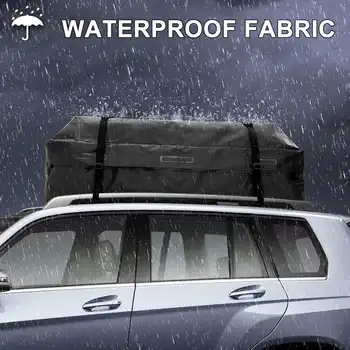 Сумка на крышу автомобиля 140x80x45cm 420D из плотной ткани Оксфорд, водонепроницаемая дорожная сумка для перевозки грузов, сумка для хранения багажа, автомобильные аксессуары
