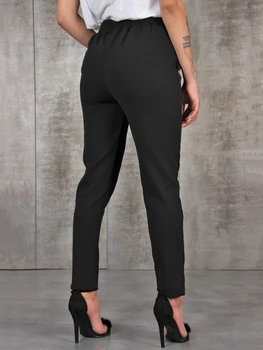2023 новые Весенне-летние Осенние повседневные Тонкие Шифоновые брюки для женщин с высокой талией, черные брюки цвета хаки, зеленые Женские брюки 1
