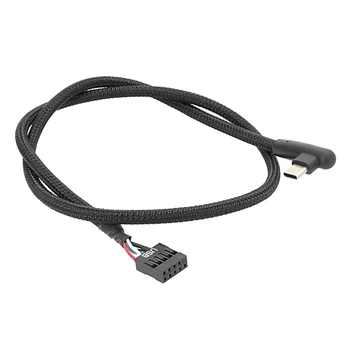 Линия адаптера с разъемом USB 9Pin к разъему Type C Улучшенная Защита От помех При Передаче данных USB Data Line 60 см 1