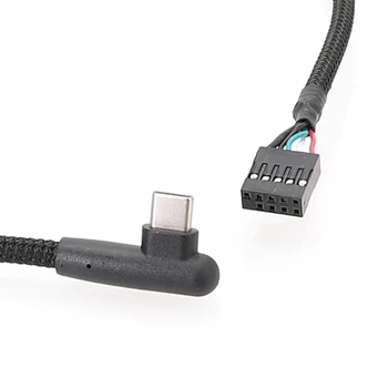 Линия адаптера с разъемом USB 9Pin к разъему Type C Улучшенная Защита От помех При Передаче данных USB Data Line 60 см 4