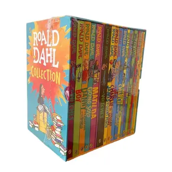 16 книг/ набор Коллекция Роальда Даля Детская литература Английский роман с картинками Набор книг для раннего обучения чтению для детей