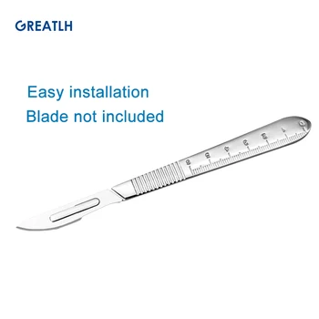 Два варианта типа 3 # 4 # Рукоятка ножа Ручка скальпеля Ортопедический инструмент из нержавеющей стали 3
