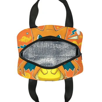 Сумка для ланча Pokemon, удобная портативная изоляционная сумка, термос для студенческих ланчей среднего размера, аниме Карманный монстр Пикачу, Подарки, Игрушки 5