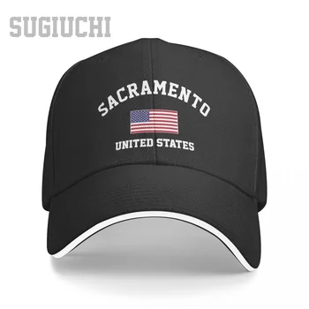 Унисекс Сэндвич Сакраменто, США, Бейсболка для города США, мужская Женская бейсболка в стиле хип-хоп, бейсболка Snapback, шляпа для гольфа, рыбалка