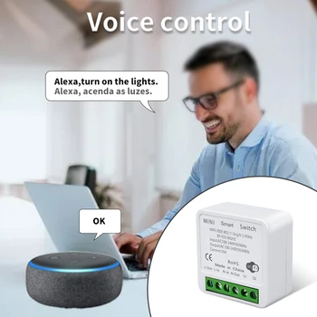 Умный переключатель Wi-Fi 433 МГц Tuya Умный Дом, Беспроводной выключатель света, Благоустройство дома, Комплект дистанционного кнопочного переключателя Smart Life Alexa 3