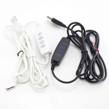 3-контактный DC 5V светодиодный Диммер удлинительный кабель USB-Порт Линия Питания Затемняющий провод переключатель управления светом Адаптер Для светодиодной лампы Bulb p1