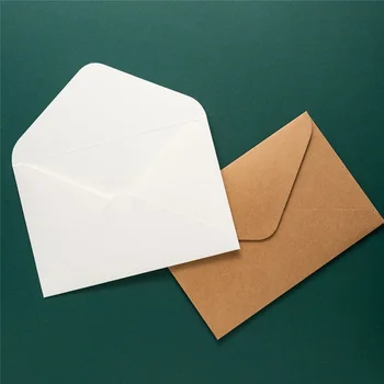 50 шт./лот Конверт из высококачественной крафт-бумаги, большие конверты в западном стиле, белые конверты для свадебных приглашений, деловые канцелярские принадлежности