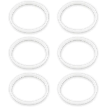 6 Упаковок сменных резиновых прокладок, Белое уплотнительное кольцо для чашек Ninja Juicer Blender, Запасные части, уплотнения BL770 Small 0