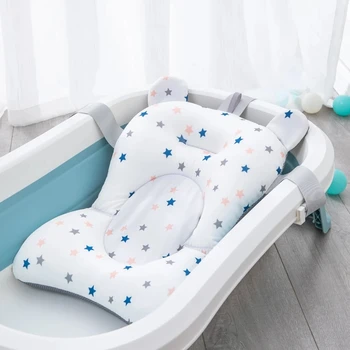 Подушка Для ванны Для новорожденных, Противоскользящая Мягкая И Удобная Подушка Для Тела, Т-образная Плавающая Подушка, Складная Подушка Для Поддержки Сиденья Для ванны 0