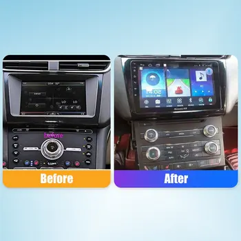 Автомобильное Радио Для Ford Taurus 15-19 2Din Android Восьмиядерный Автомобильный Стерео DVD GPS Навигационный Плеер Мультимедиа Android Auto Carplay 1