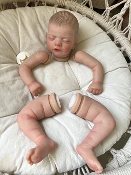 Новый набор Bebe Reborn, Сэм, 19-дюймовая Виниловая Заготовка для спящего ребенка, Уже Окрашенные формы