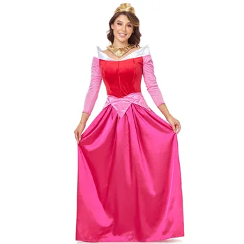 Розовое платье принцессы Авроры для косплея 