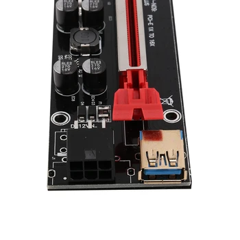 VER009S Plus PCI-E Riser Card 009S PCIE X1-X16 6Pin Power 60 СМ Кабель USB 3.0 Для Майнинга Видеокарты GPU 1