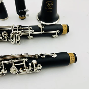 Кларнет MARGEWATE MCL-300 Си-бемоль для игры на музыкальных инструментах из бакелитового дерева, кларнет с аксессуарами 2