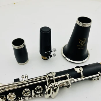 Кларнет MARGEWATE MCL-300 Си-бемоль для игры на музыкальных инструментах из бакелитового дерева, кларнет с аксессуарами 3