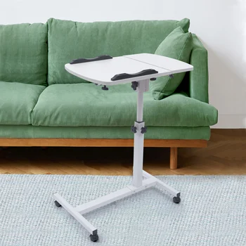 Регулируемый по углу наклона и высоте столик на колесиках, подставка для ноутбука, наклоняемая столешница, письменный стол, диван-кровать, приставной столик