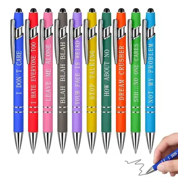 Забавные ручки Настольные ручки с сенсорным экраном 10 штук Шариковых ручек Офисный вдохновляющий стилус с сенсорным экраном, ободряющий