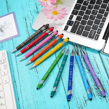 Забавные ручки Настольные ручки с сенсорным экраном 10 штук Шариковых ручек Офисный вдохновляющий стилус с сенсорным экраном, ободряющий 3