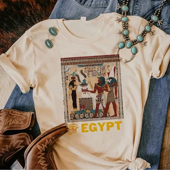 Египетская футболка, женская уличная одежда, футболки, одежда из аниме для девочек 2000-х годов