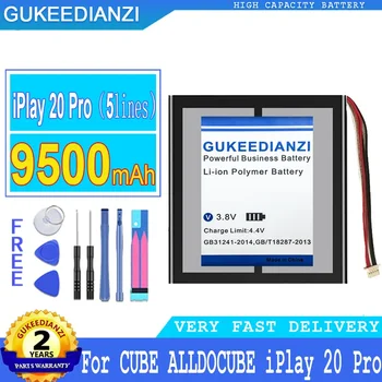Аккумулятор GUKEEDIANZI Tablet, Аккумулятор Большой мощности для CUBE ALLDOCUBE iPlay 20 Pro, iPlay20 Pro, 20Pro, 9500mAh