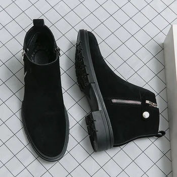 Мужские кожаные водонепроницаемые ботильоны Chukka на шнуровке, оксфордские модельные ботинки, повседневная деловая повседневная обувь для мужчин
