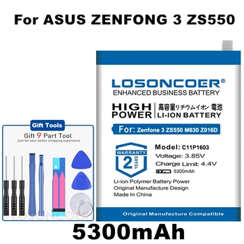 Новейший Производственный Аккумулятор 5300mAh C11P1603 Для ASUS Zenfone 3 Zenfone3 ZS550 M630 Deluxe 5,7 дюйма Z016D ZS570KL + Бесплатные Инструменты