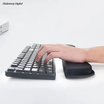 Клавиатура подставка для запястий Подставка для запястий Коврик для мыши Memory Foam Сверхтонкое волокно для ПК Компьютерная игровая клавиатура Поднятые руки Платформа 0
