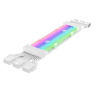 1/3 / 5ШТ Удлинитель корпуса RGB Кабель 5V 24PIN ARGB Осветительная лента Адаптер для передачи Стримера Материнская плата компьютера Источник питания Цвет 5