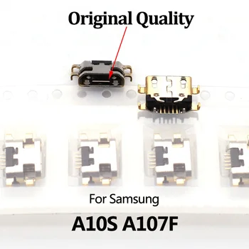 100 шт./лот для Samsung A10s A 10s 2019 A107F A107 SM-A107F Разъем для зарядки через Micro USB Разъем для зарядки Док-станции