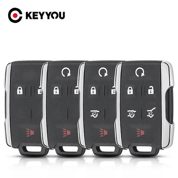 KEYYOU Для GMC Yukon XL Чехол Для Ключей Автомобиля Chevrolet Tahoe Suburban Sierra Silverado Remote Smart Key FOB Shell Корпус