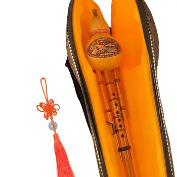 Флейта Хулуси, тыквенная флейта, бамбуковая Хулуси с чехлом для начинающих меломанов
