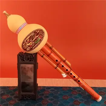 Флейта Хулуси, тыквенная флейта, бамбуковая Хулуси с чехлом для начинающих меломанов 3