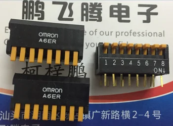 1ШТ Импортированный японский 8-битный переключатель кода набора номера 8P боковой набор ключа кодирования 2.54 мм A6ER-8104 0