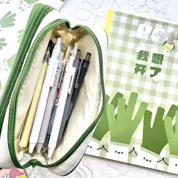 Привлекательный зеленый цвет, удобная в переноске ручка, сумка-органайзер, Износостойкие школьные принадлежности 2