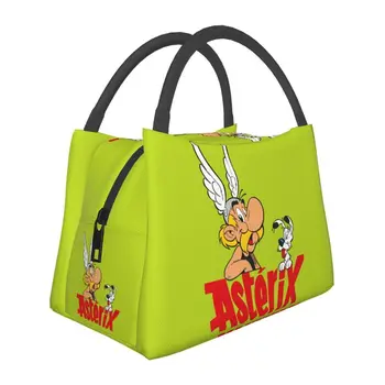 Приключенческая манга Asterix Изолированные сумки для ланча для пикника на открытом воздухе Dogmatix Obelix Manga Водонепроницаемый термоохладитель Bento Box для женщин