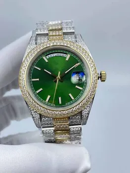 мужские часы 41 мм с бриллиантами - Calendar Windo 4
