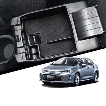 Для Toyota Corolla 2019-2021 Коробка Подлокотника центрального управления Аксессуары для Стайлинга салона Автомобиля Коробка для хранения Подлокотника автомобиля Чехол для монет