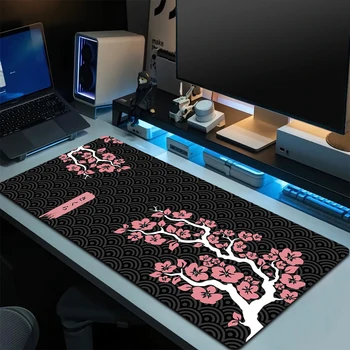 Игровой коврик для мыши Sakura с Hd принтом, офисный коврик для мыши для рабочего стола, большой игровой коврик для мыши Xxl 100x50 см, настольный коврик для ПК-геймера