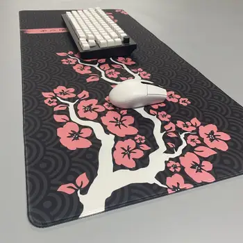 Игровой коврик для мыши Sakura с Hd принтом, офисный коврик для мыши для рабочего стола, большой игровой коврик для мыши Xxl 100x50 см, настольный коврик для ПК-геймера 5