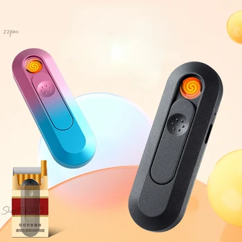 2023 Новая Компактная Мини-Вольфрамовая Зажигалка Для Сигарет USB Перезаряжаемая Зажигалка Мужские Подарочные Аксессуары Для Сигарет