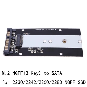 B Key M.2 NGFF SSD Для 2,5-дюймового адаптера SATA, Преобразователя твердотельного накопителя SSD 2230-2280 Для портативных ПК 2