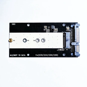 B Key M.2 NGFF SSD Для 2,5-дюймового адаптера SATA, Преобразователя твердотельного накопителя SSD 2230-2280 Для портативных ПК 3