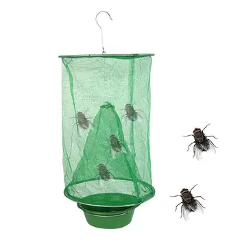 Экологичная ловушка для мух, 4 упаковки, уличная ловушка для мух на ранчо, многоразовые ловушки для мух на пастбище для наружного сада, конюшня, фермерский двор 0